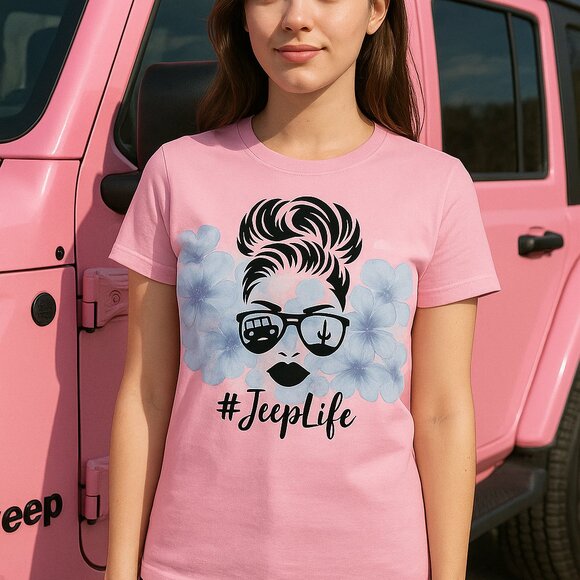 JeepLife Women's Graphic Tee Shirt #JeepLife SUV Lover XS-5XL, Adventure, Comfy - Picture 7 of 8
